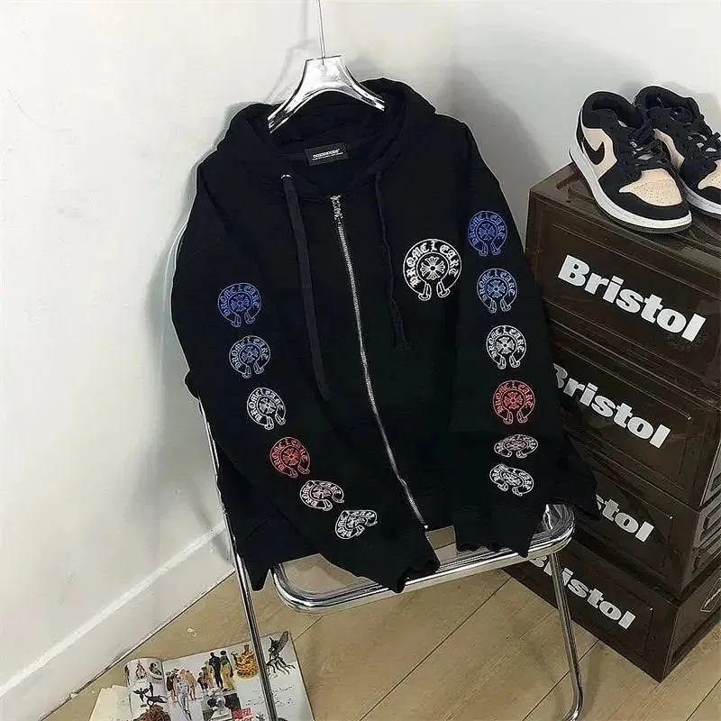 Chrome Hearts Cross Patch Zip Hoodie