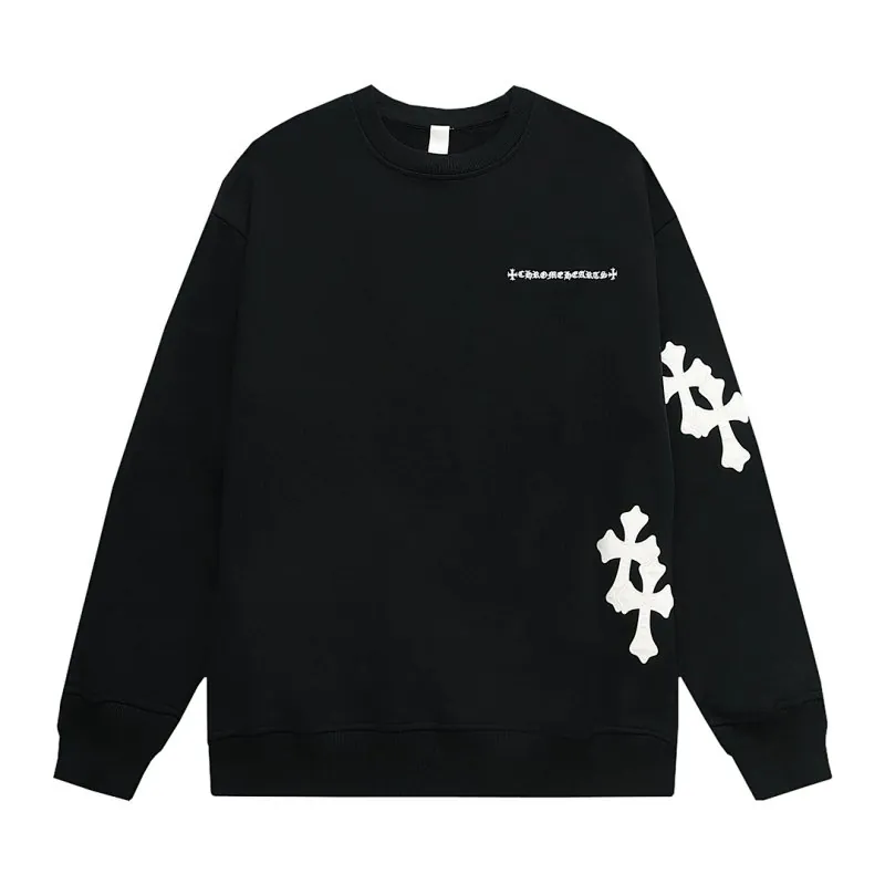 Chrome Hearts Cross Sleeve Print Sweatshirt