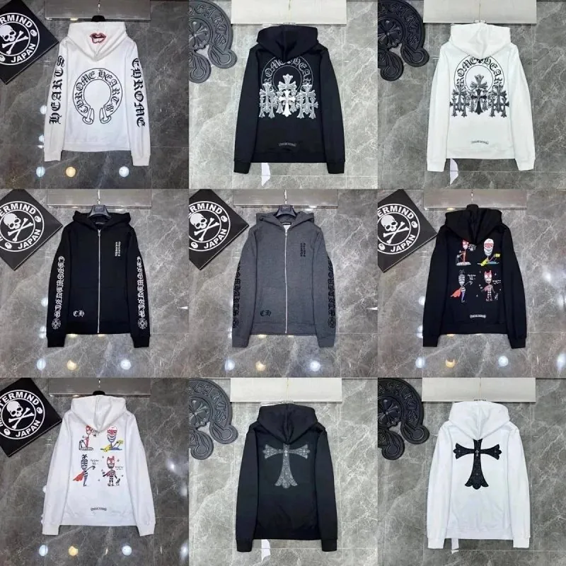 Chrome Hearts Cross Print Hoodie Collection