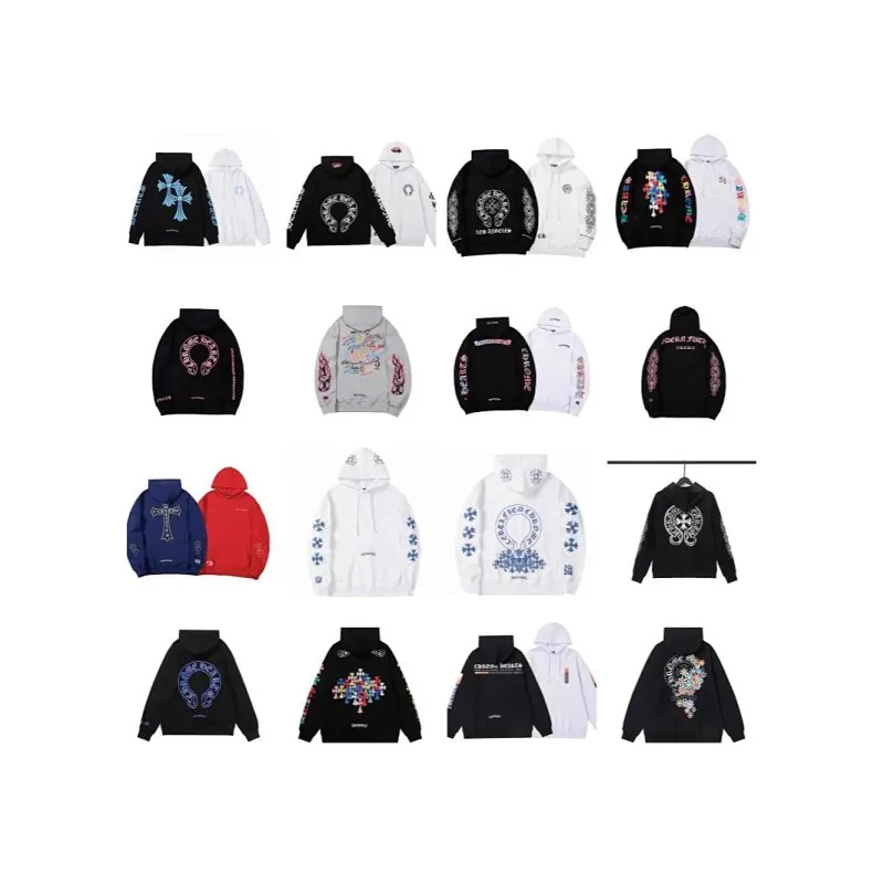 Chrome Hearts Cross Print Hoodie Collection