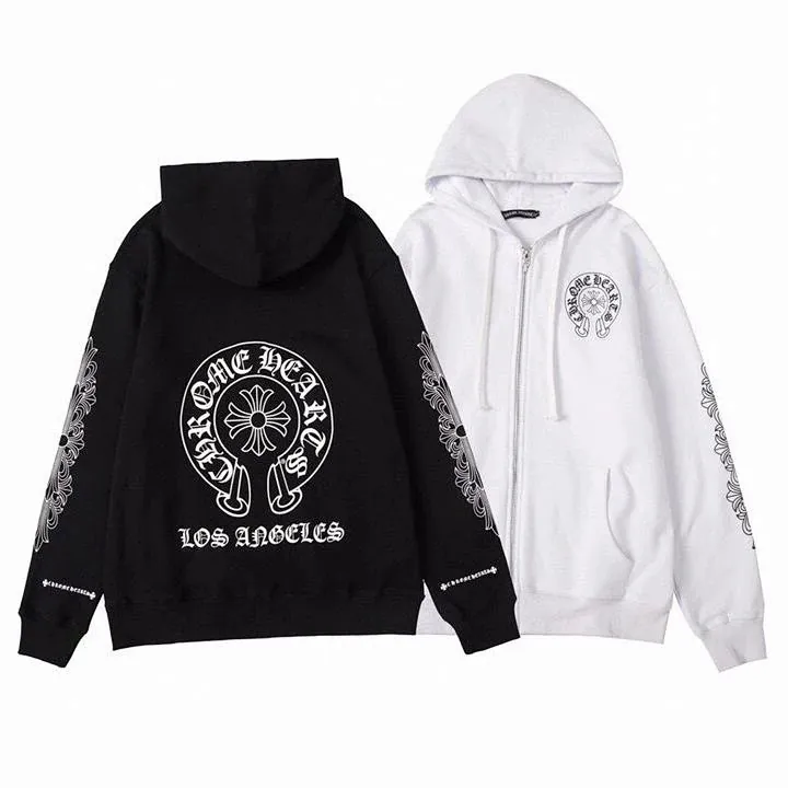 Chrome Hearts Los Angeles Cross Print Hoodie
