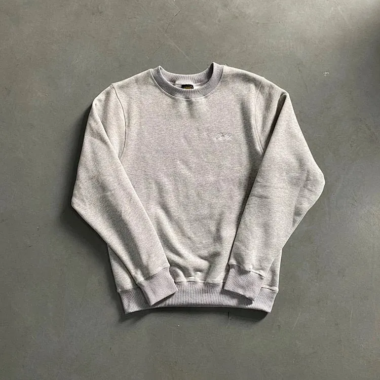 Corteiz Crtz Script Grey Sweatshirt