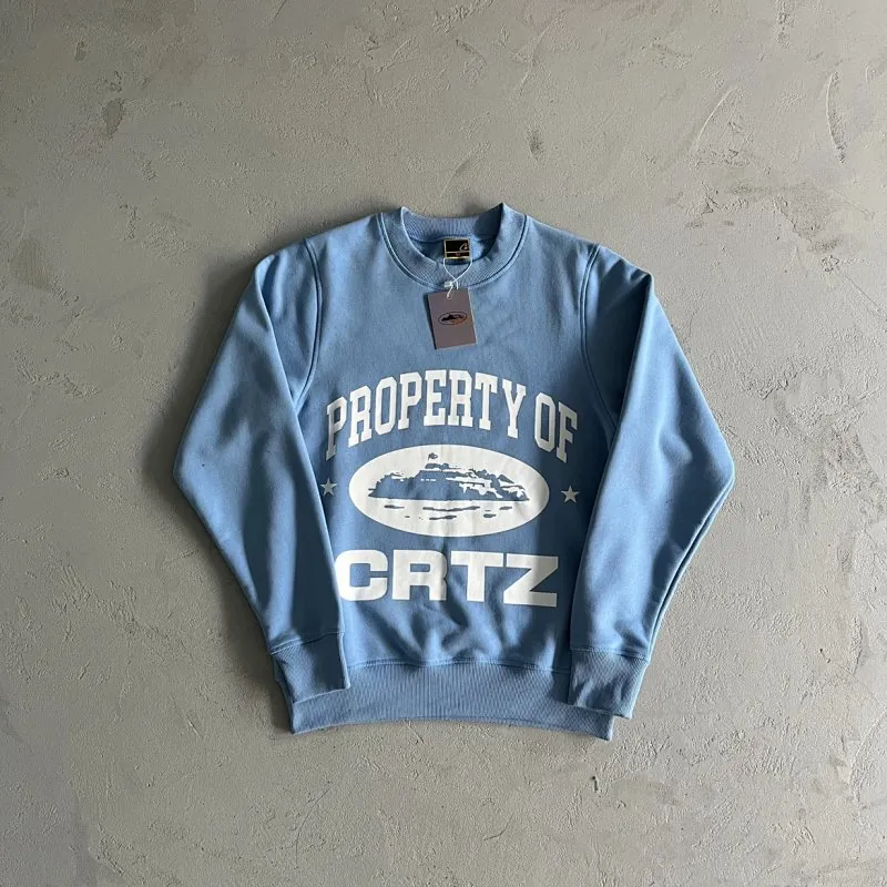 Corteiz Property Of Crtz Blue Sweatshirt