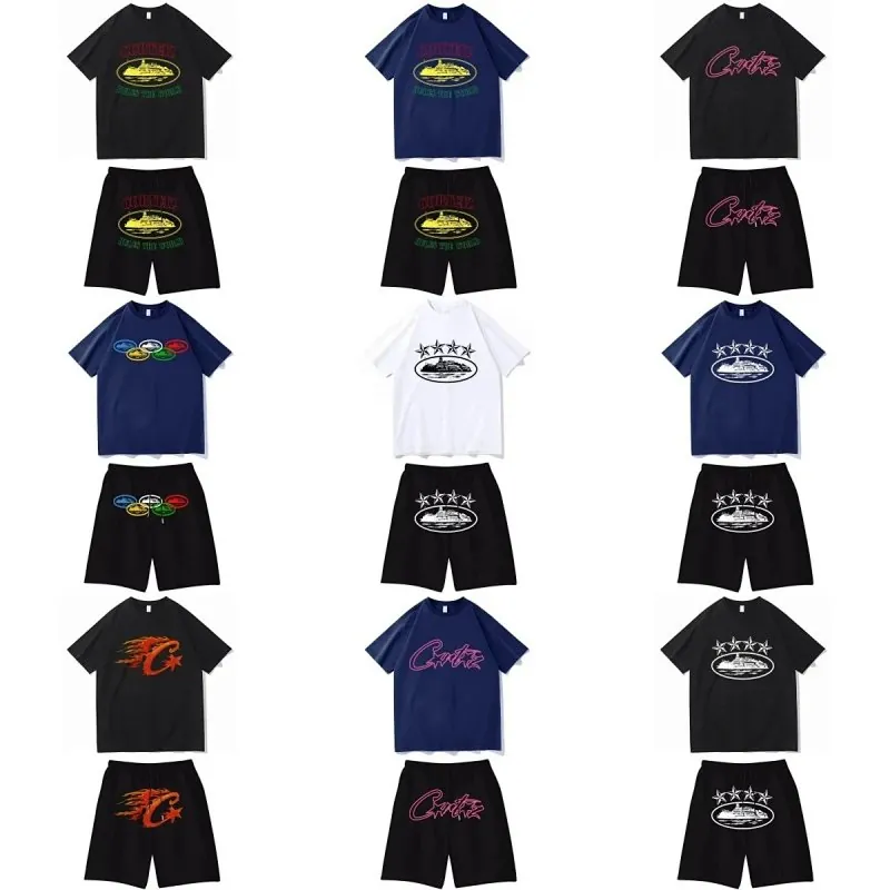 Corteiz Alcatraz T-Shirt Shorts Set Collection