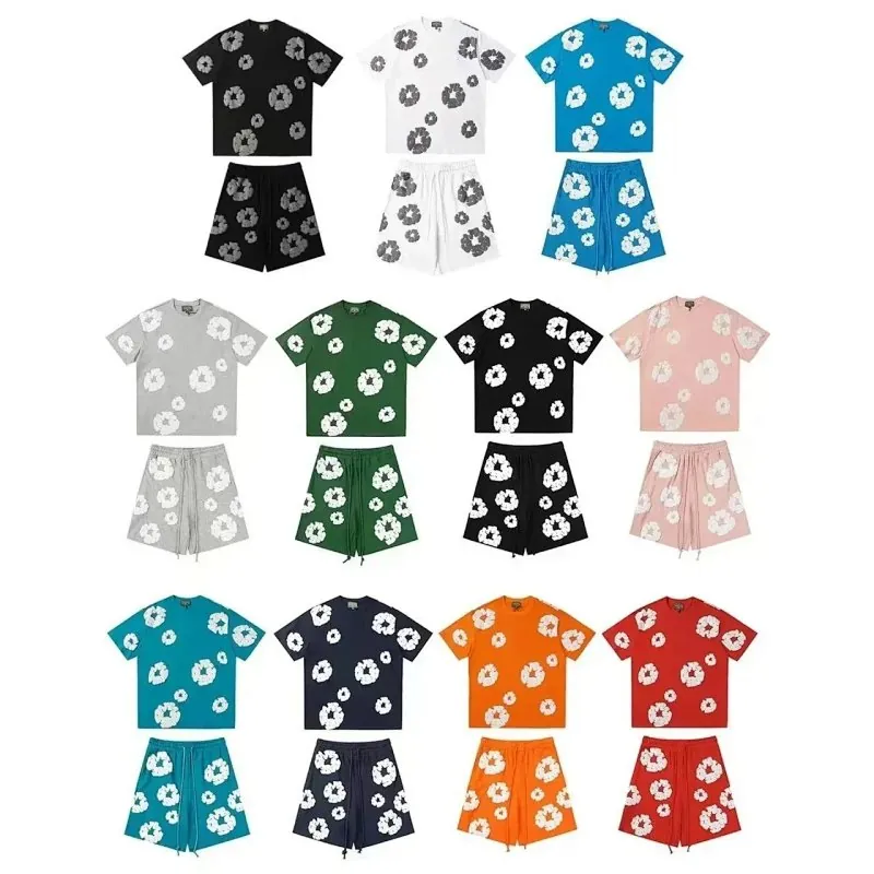 Denim Tears Cotton Wreath T-Shirt Shorts Set Collection