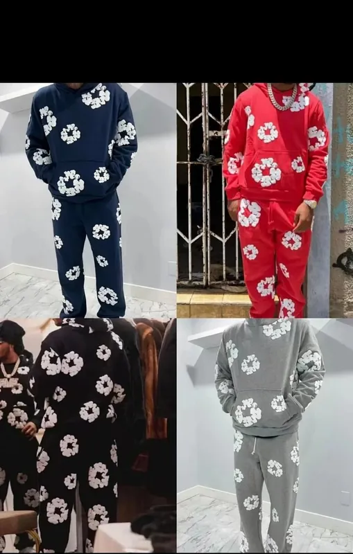 Denim Tears Cotton Wreath Hoodie Tracksuit Collection