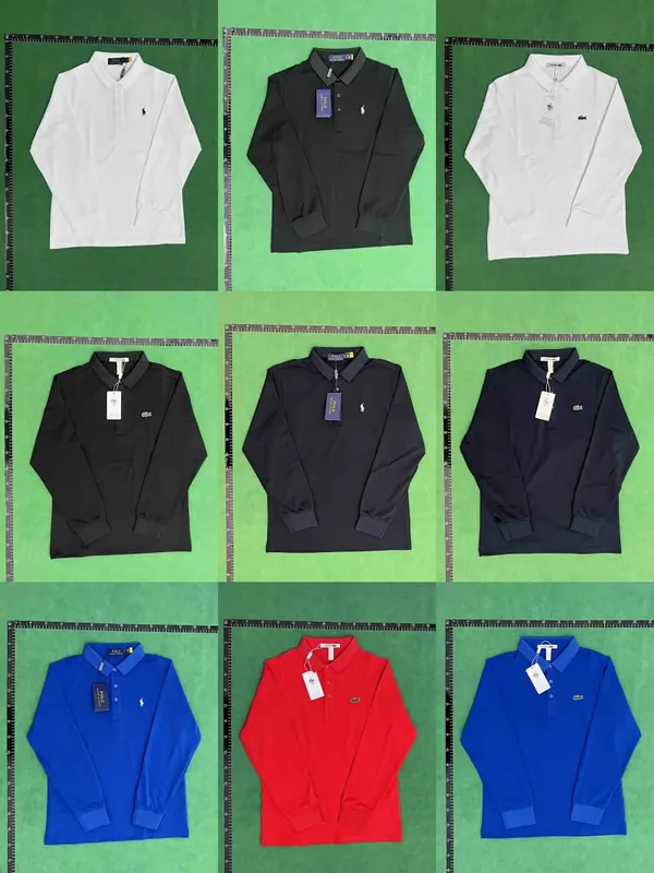 Lacoste Croc Logo Long Sleeve Polo Collection