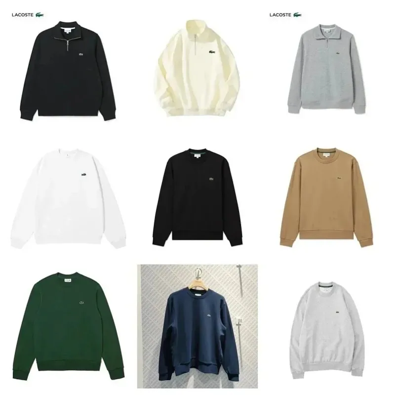 Lacoste Croc Logo Knit Sweatshirt Collection