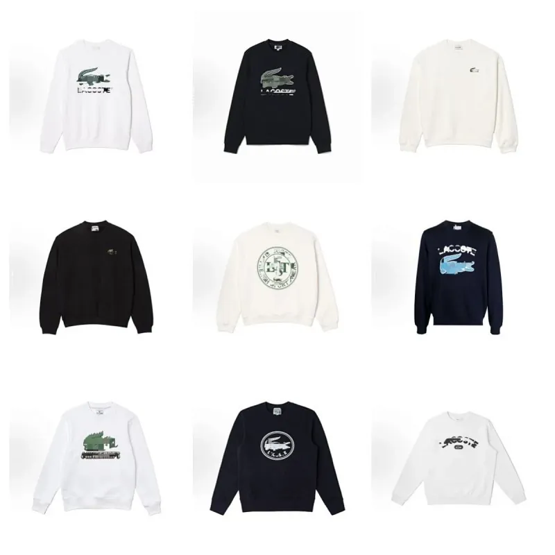 Lacoste Croc Print Sweatshirt Collection