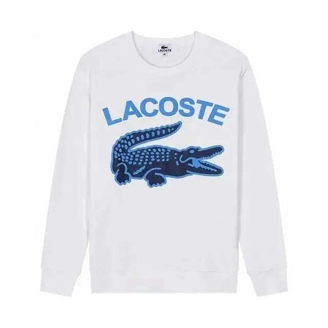 Lacoste Big Croc Print White Sweatshirt