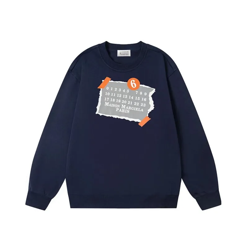 Maison Margiela Paris Label Print Sweatshirt