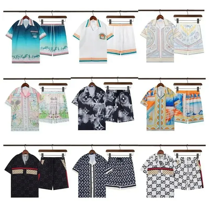 Gucci Print Shirt Shorts Set Collection