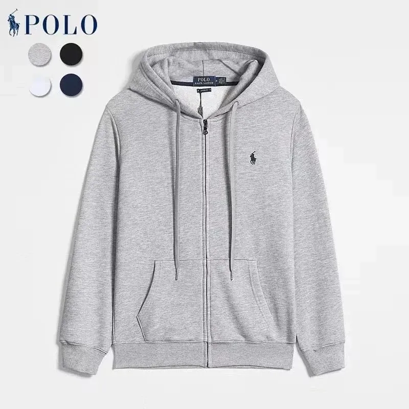 Polo Ralph Lauren Pony Grey Zip Hoodie