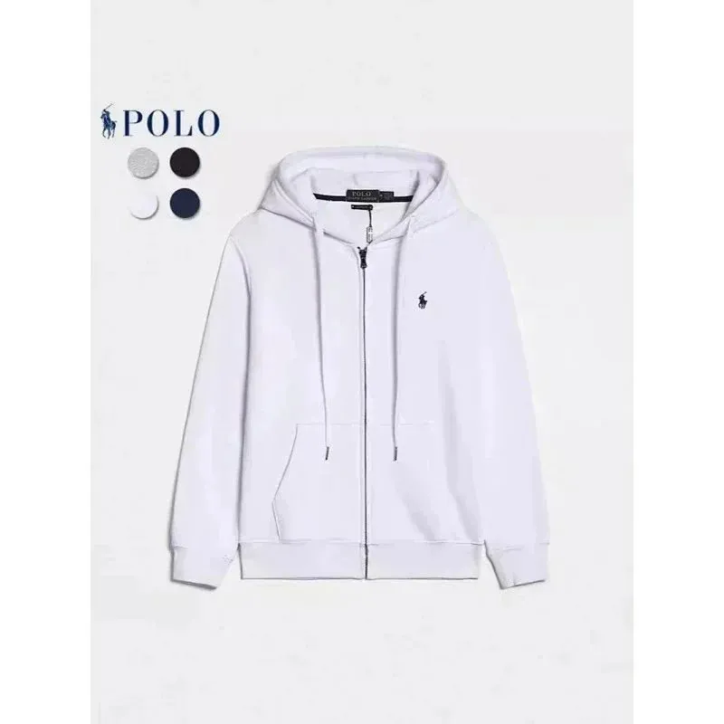 Polo Ralph Lauren Pony White Zip Hoodie