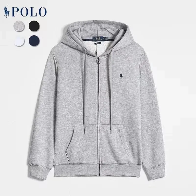 Polo Ralph Lauren Grey Zip Up Hoodie