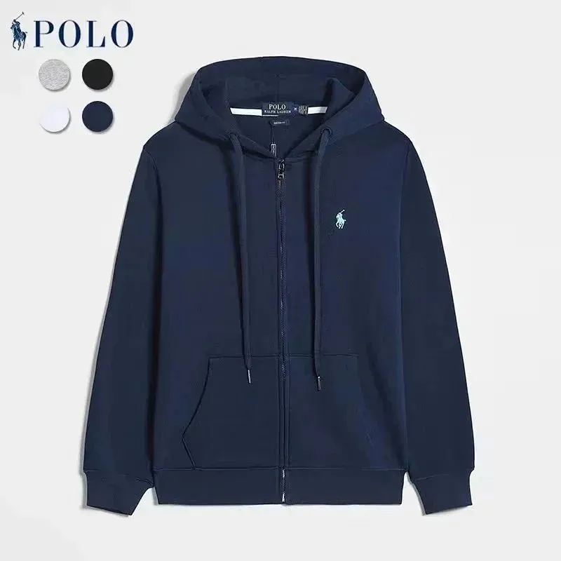 Ralph Lauren Polo Pony Zip Hoodie Navy