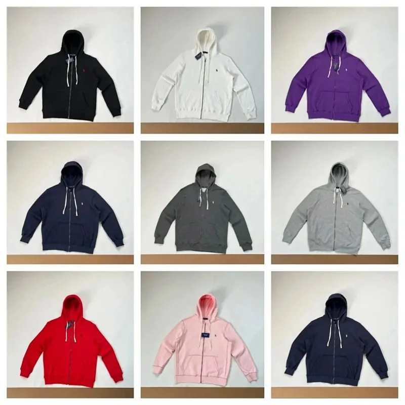 Polo Ralph Lauren Zip Up Hoodie Nine Colour Collection