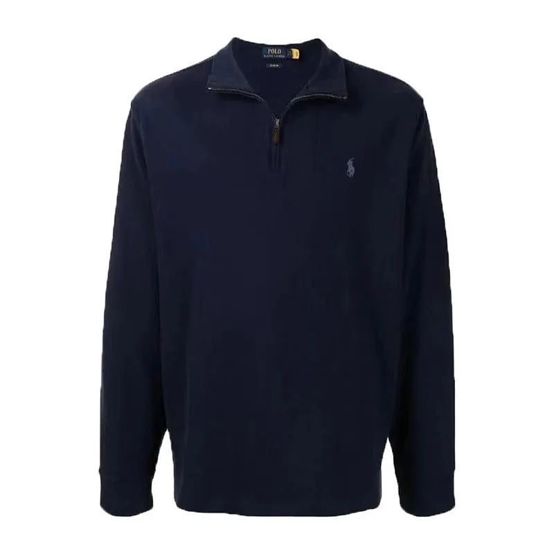 Ralph Lauren Polo Quarter-Zip Knit Sweater Navy