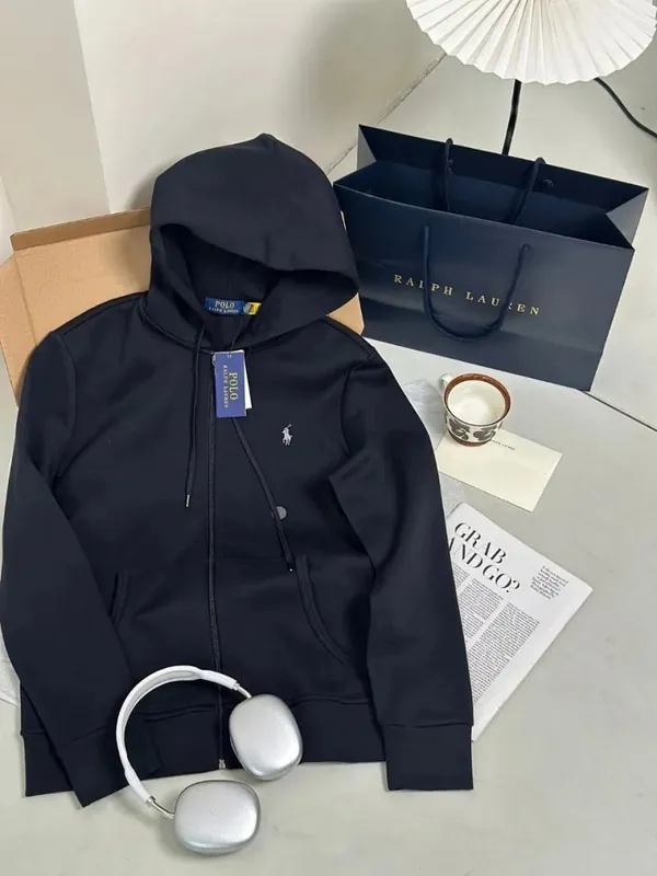 Ralph Lauren Navy Full Zip Hoodie