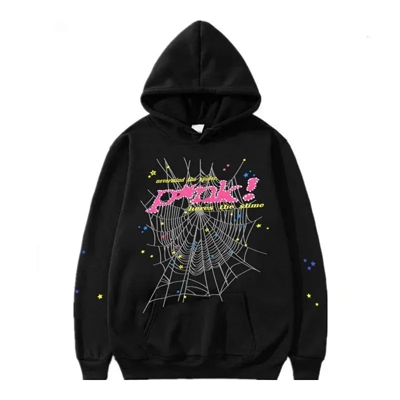 Sp5der Punk Web Black Hoodie