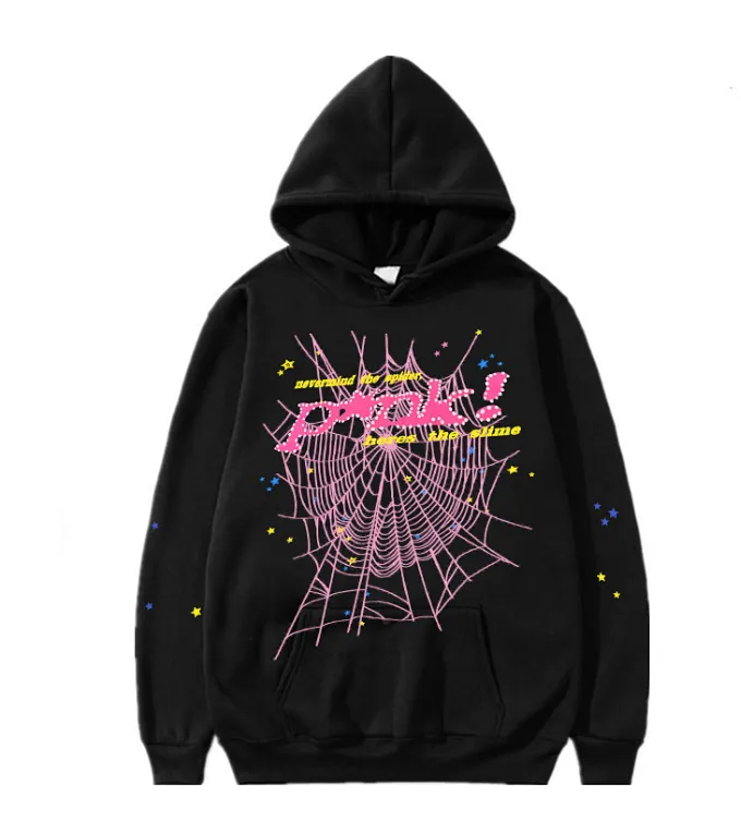 Sp5der Punk Web Black Hoodie