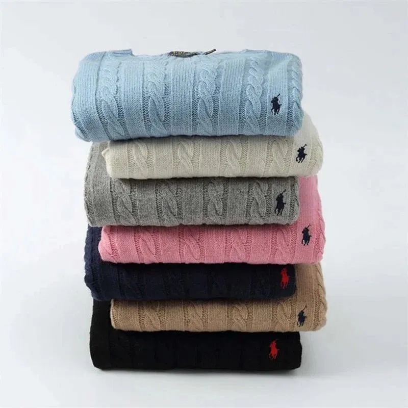 Ralph Lauren Cable Knit Sweater Stack Collection