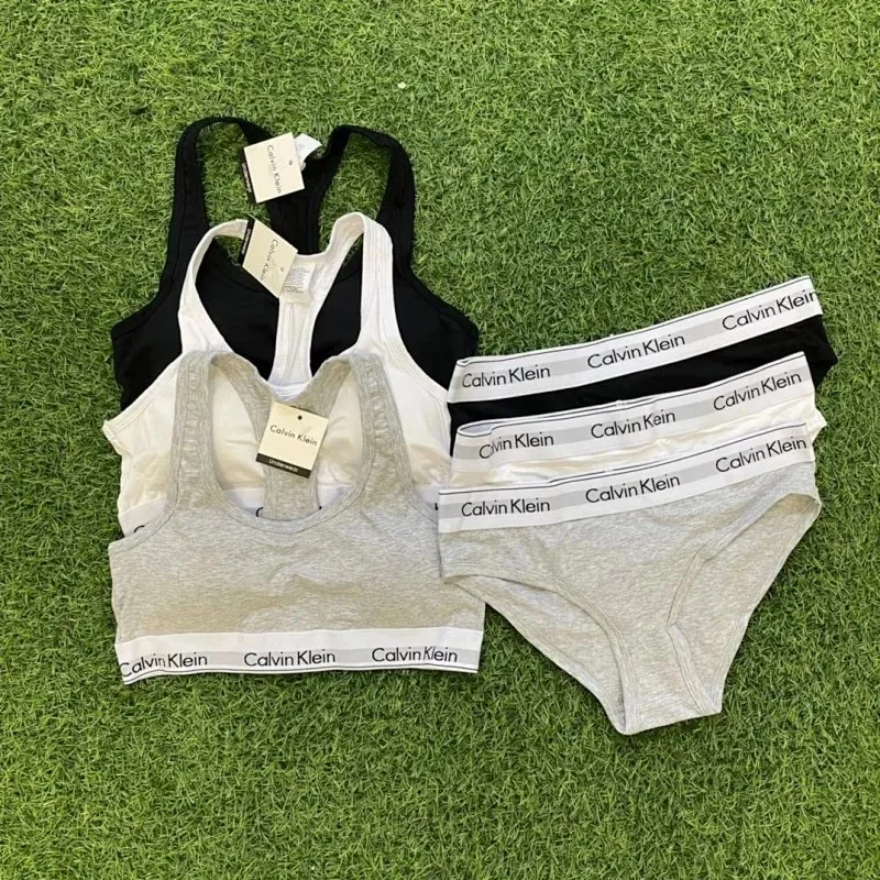 Calvin Klein Logo Band Bra and Brief Set