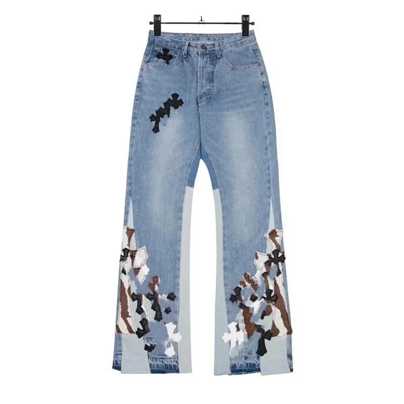 Chrome Hearts Cross Patch Flare Jeans
