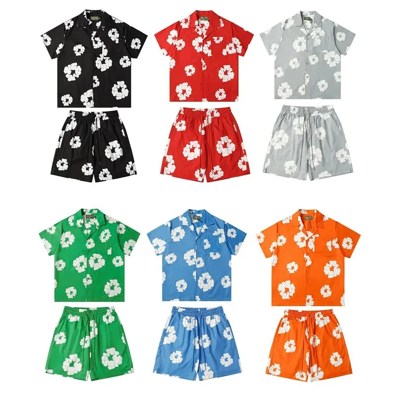 Denim Tears Cotton Wreath Shirt and Shorts Set Collection