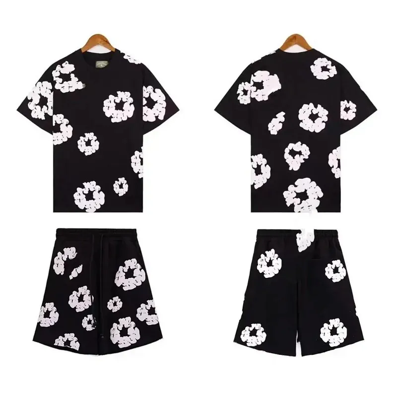 Denim Tears Cotton Wreath T-Shirt and Shorts Set