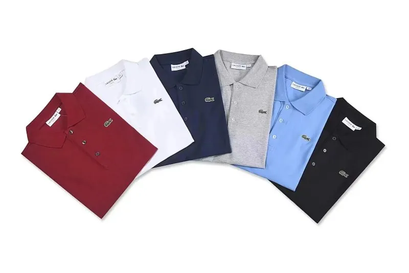 Lacoste Crocodile Logo Pique Polo Shirt Collection