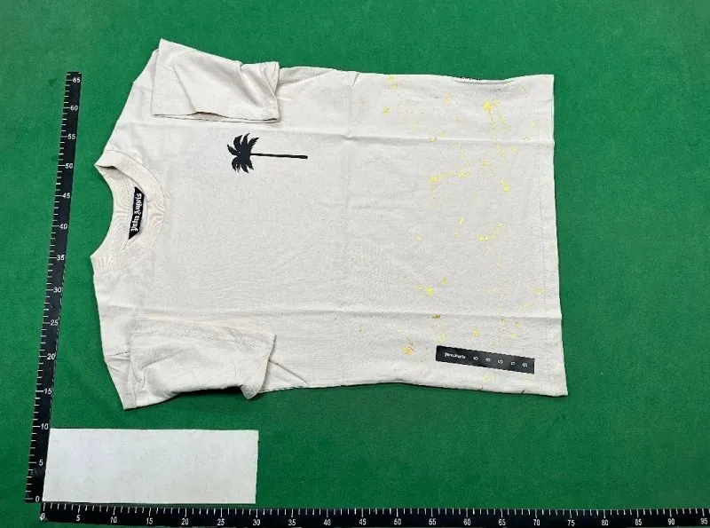 Palm Angels Palm Tree Print Polo Shirt