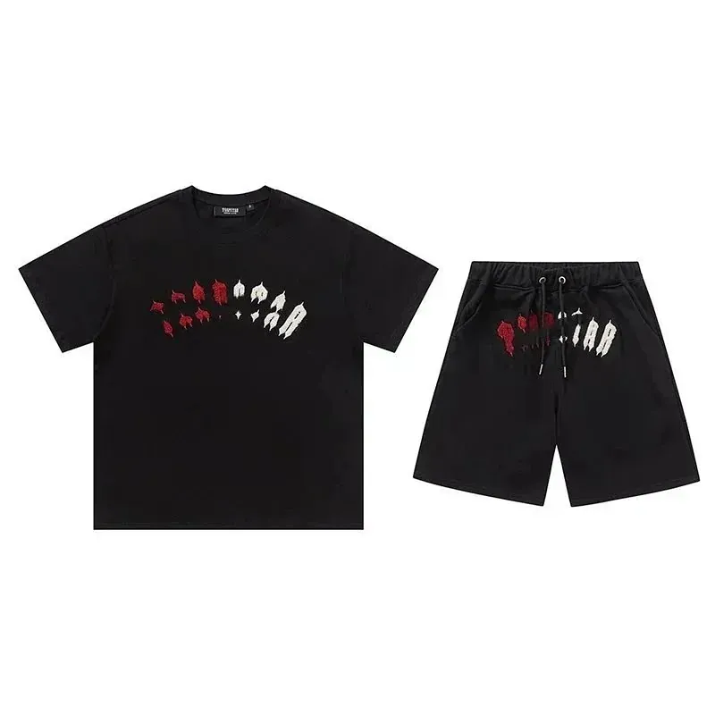 Trapstar Decoded Logo T-Shirt and Shorts Set Black