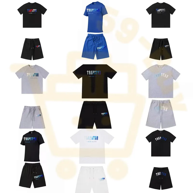Trapstar Logo T-Shirt and Shorts Set Collection