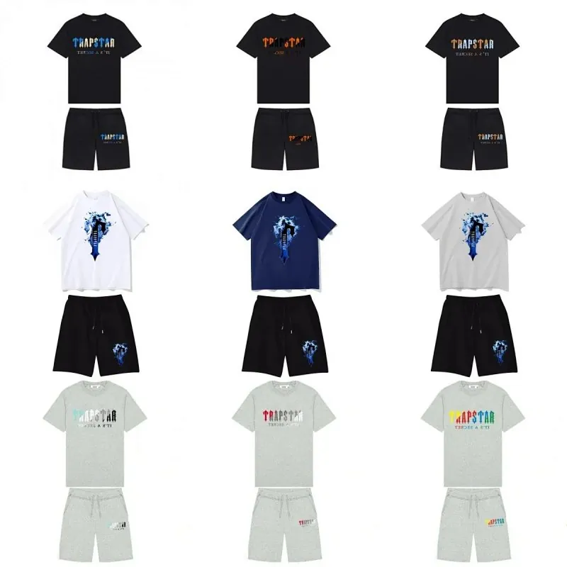 Trapstar Logo T-Shirt and Shorts Set Collection