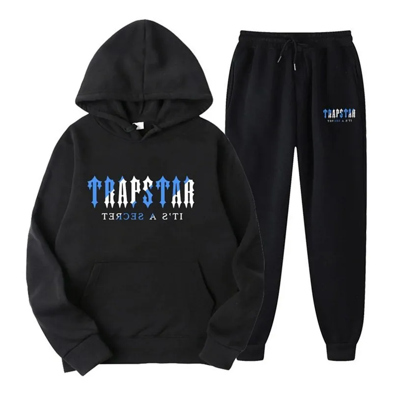 Trapstar It's A Secret Hoodie and Sweatpants Set Black