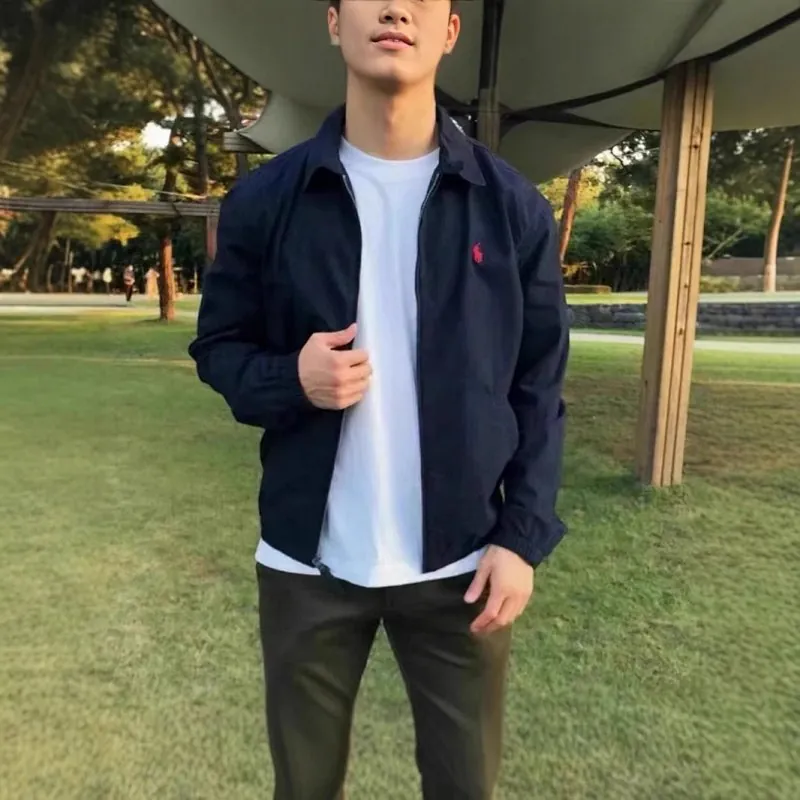 Ralph Lauren Navy Harrington Jacket