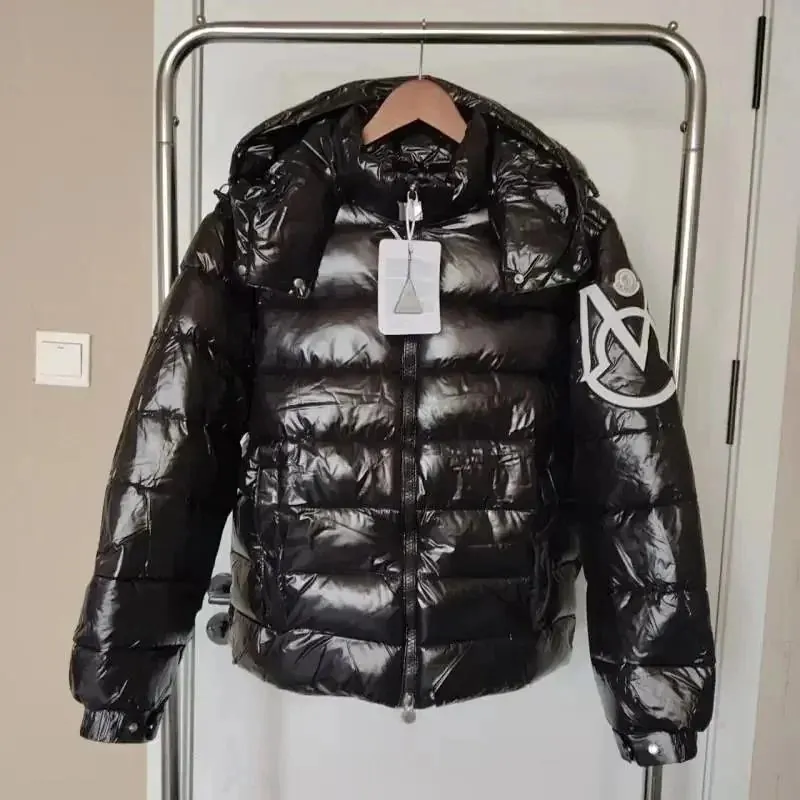 Moncler Glossy Hooded Down Jacket