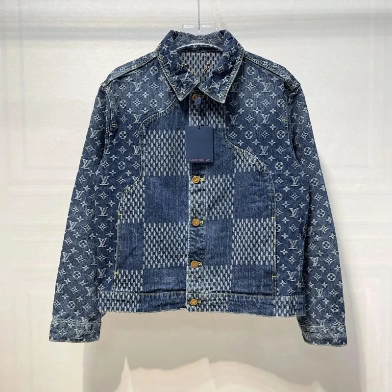 Louis Vuitton Monogram Damier Patchwork Denim Jacket