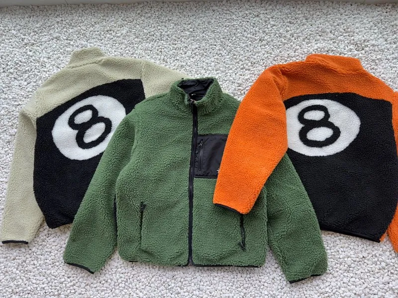 Stussy 8 Ball Sherpa Fleece Jacket