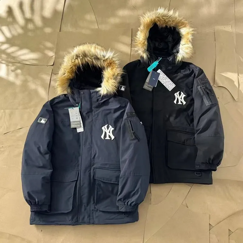 MLB New York Yankees Fur Hood Parka