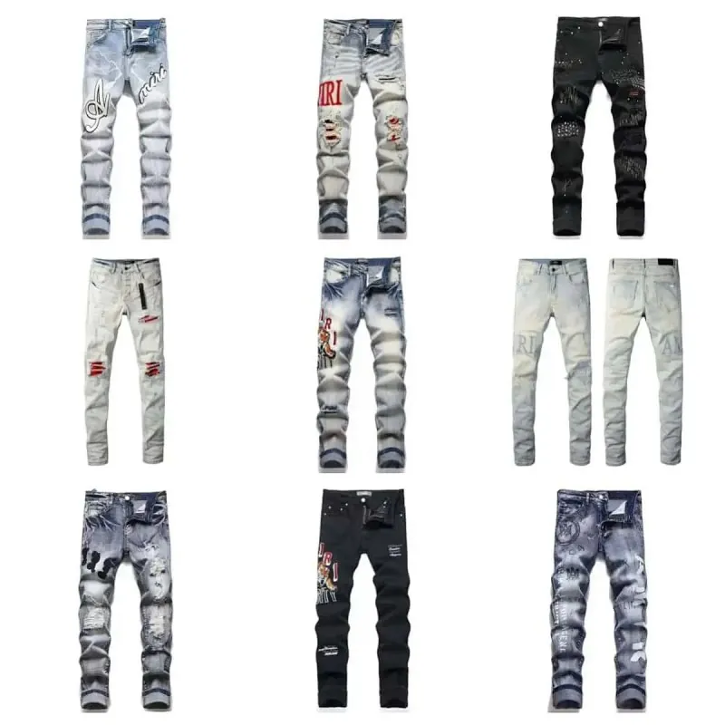 Amiri Distressed Ripped Skinny Jeans Collection