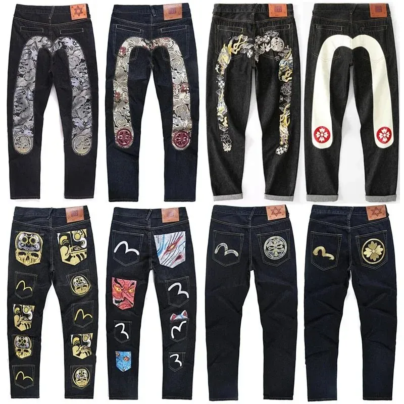 Evisu Seagull Embroidered Denim Jeans Collection