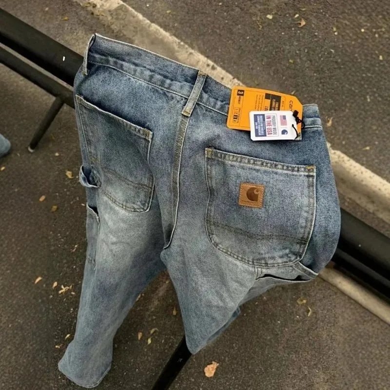Carhartt Logo Straight Leg Denim Jeans