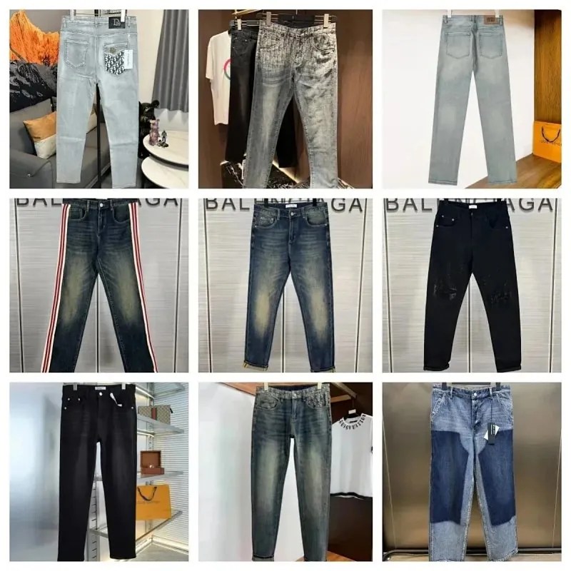 Balenciaga Washed Denim Jeans Collection