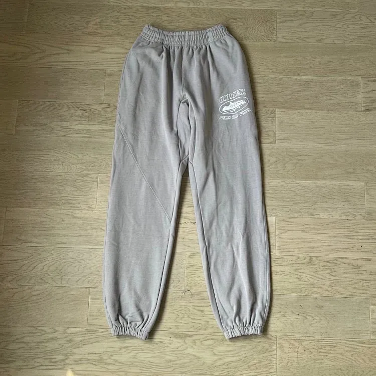 Corteiz Alcatraz Logo Grey Sweatpants