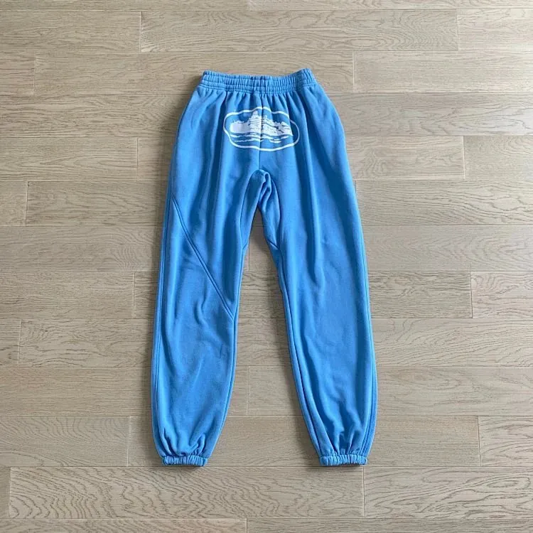 Corteiz Alcatraz Logo Blue Sweatpants