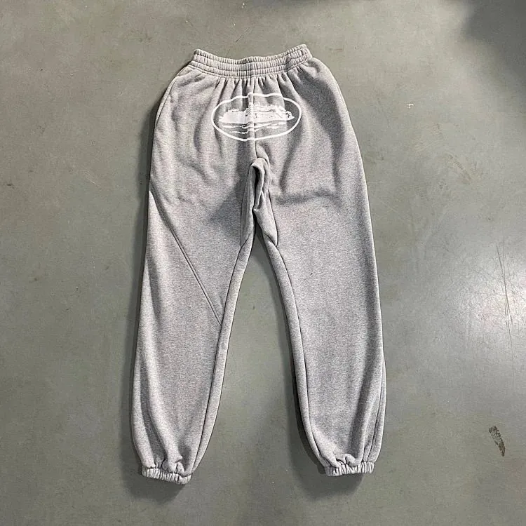 Corteiz Alcatraz Logo Sweatpants Grey