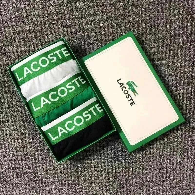 Lacoste Logo Waistband Boxer Briefs Gift Box