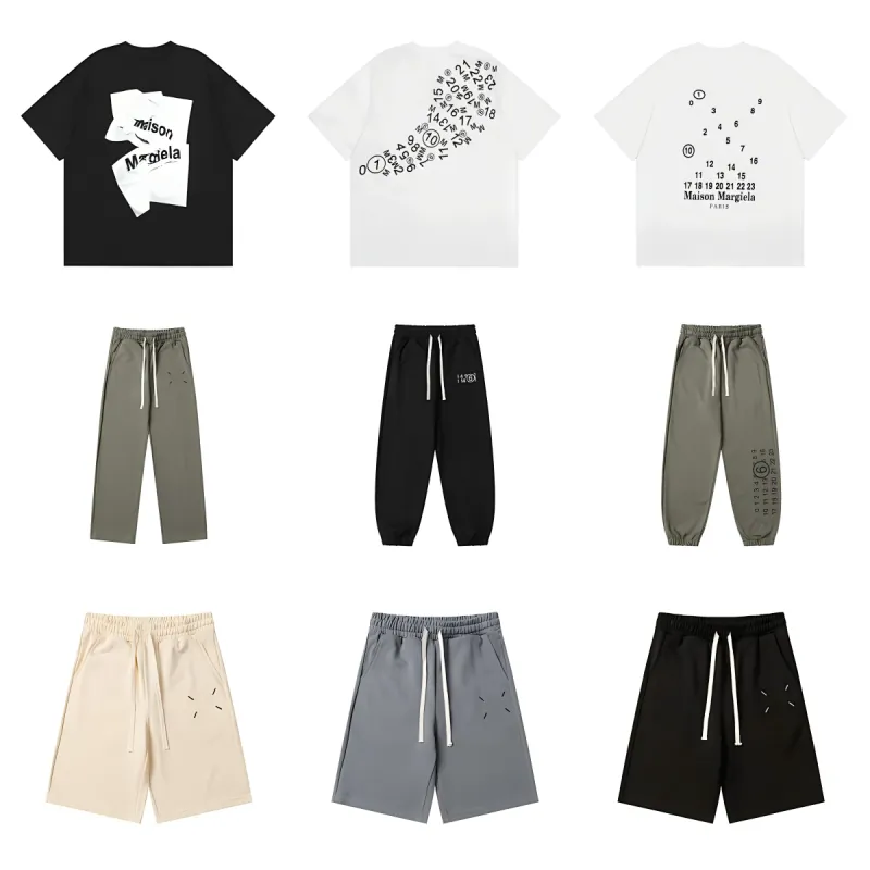 Maison Margiela Logo Sweatpants Shorts Collection